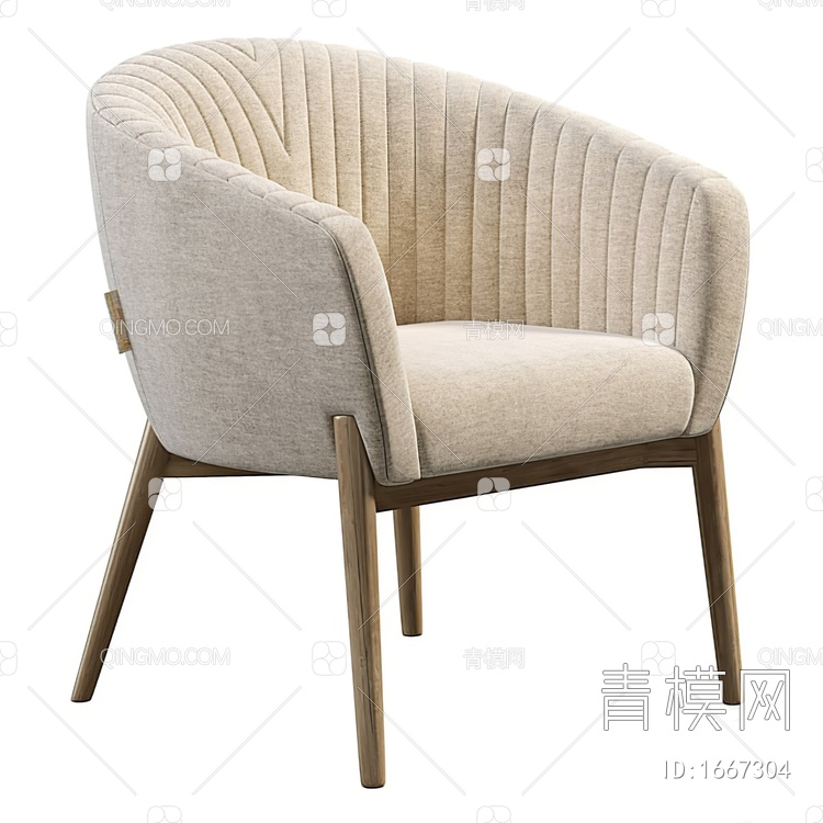 沙发椅3D模型下载【ID:1667304】