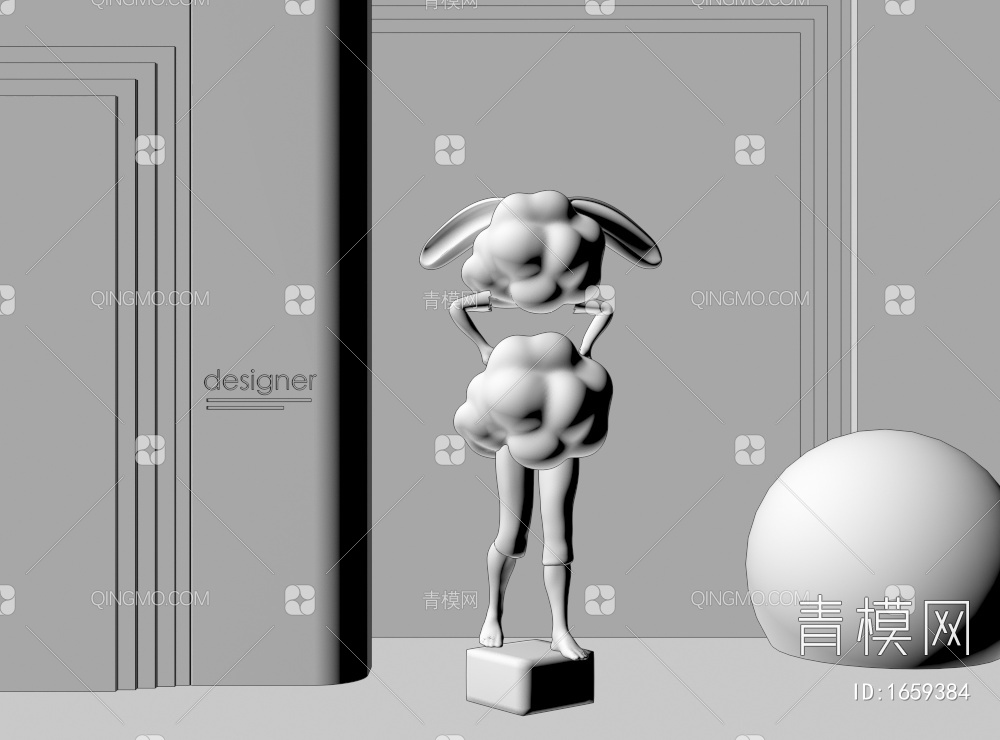 雕塑3D模型下载【ID:1659384】