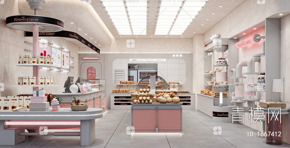 甜品面包店3D模型下载【ID:1948064】