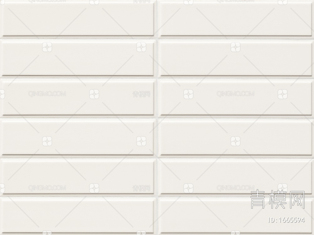 IMOLA白色条形砖面包砖贴图贴图下载【ID:1665594】