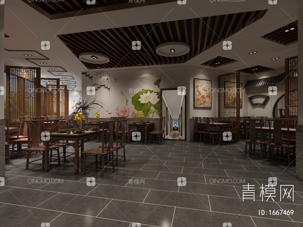 茶餐厅3D模型下载【ID:1667469】
