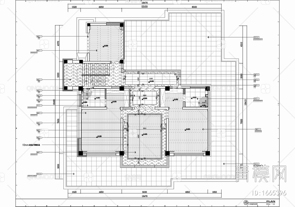 四层别墅室内施工图 家装 洋房 豪宅 私宅 样板房【ID:1665396】