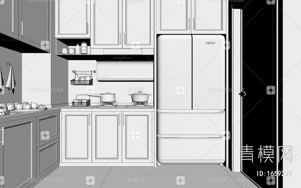 厨房3D模型下载【ID:1659297】