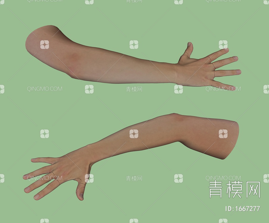 生活艺术摆件 手臂SU模型下载【ID:1667277】