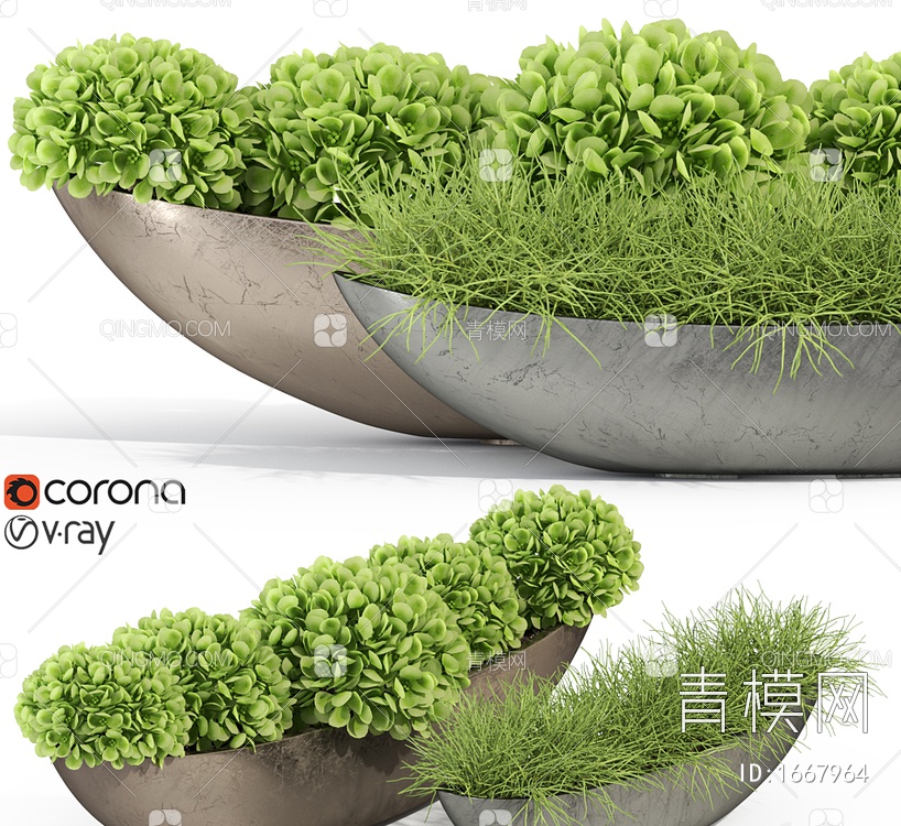 植物盆景3D模型下载【ID:1667964】