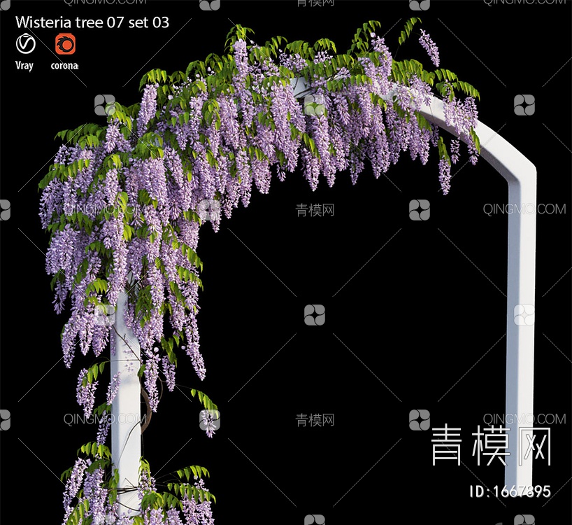 紫藤树套3D模型下载【ID:1667895】