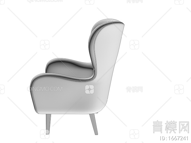 沙发椅3D模型下载【ID:1667241】