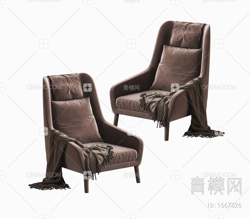 单椅3D模型下载【ID:1667826】