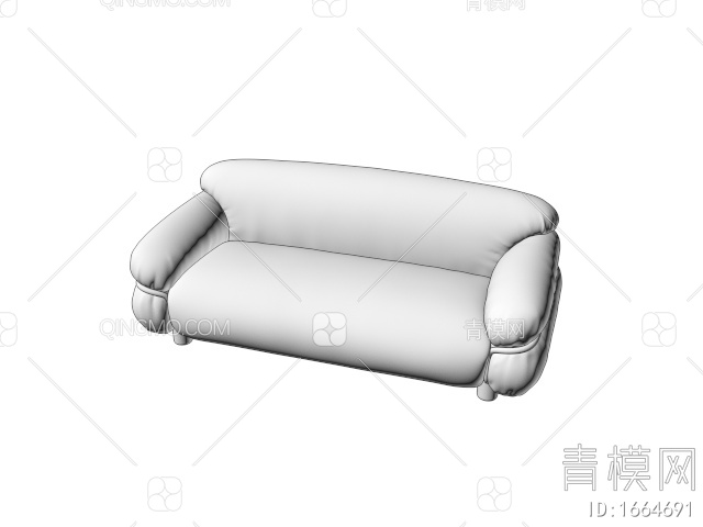 Tacchini双人沙发3D模型下载【ID:1664691】
