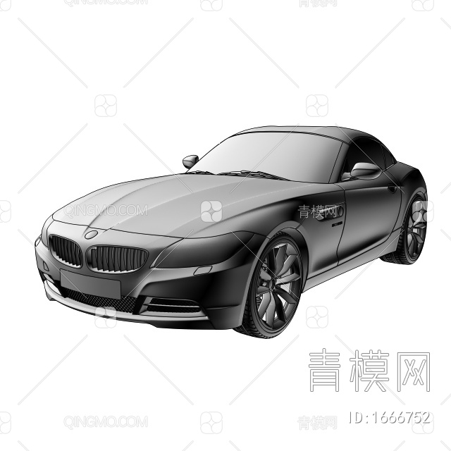 汽车3D模型下载【ID:1666752】