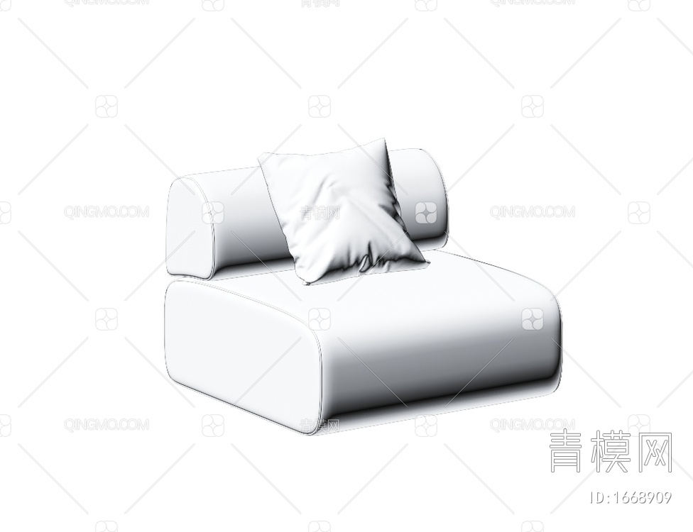 单人沙发 懒人沙发3D模型下载【ID:1668909】