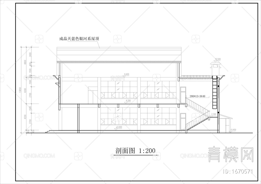 大学高校餐厅cad整套设计图【ID:1670571】