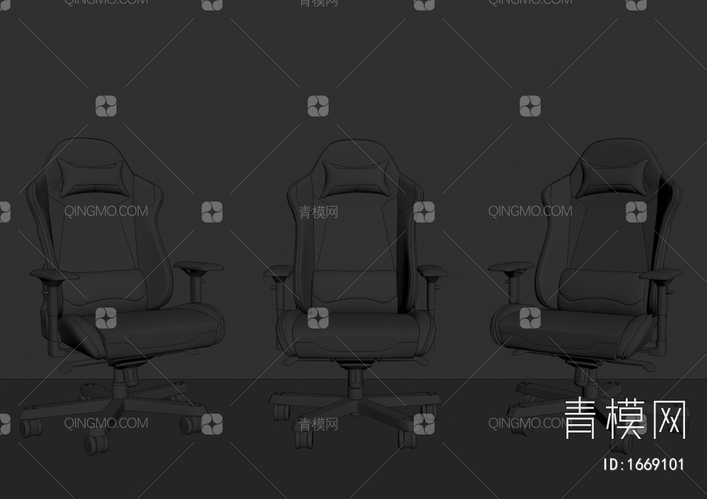 【电竞椅3D模型】-现代VR有灯光有贴图MAX2016电竞椅3d模型下载-ID1669101-免费3Dmax模型库 - 青模3d模型网