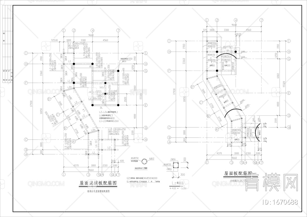 公园茶室全套cad图【ID:1670688】