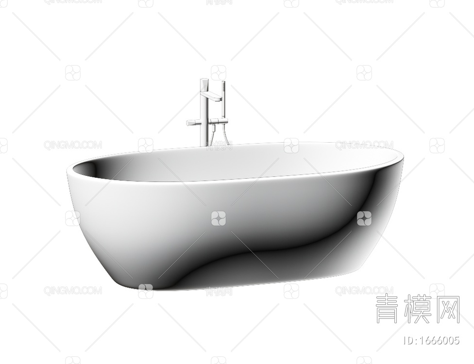 浴缸3D模型下载【ID:1666005】