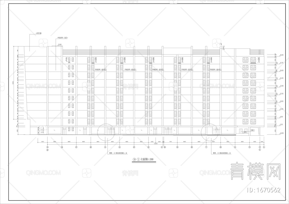 大型商场建筑图【ID:1670562】