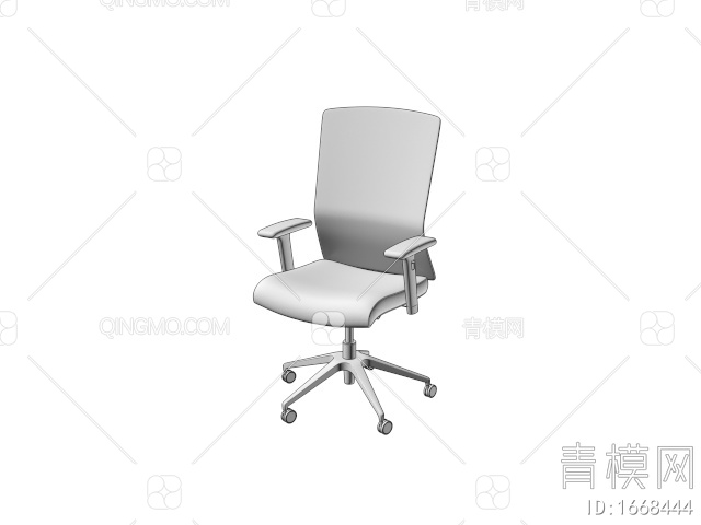 办公椅3D模型下载【ID:1668444】