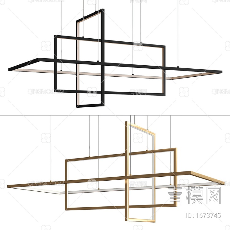 吊灯3D模型下载【ID:1673745】