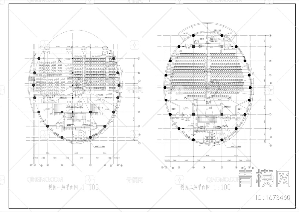 中学教学楼全套建筑图【ID:1673460】