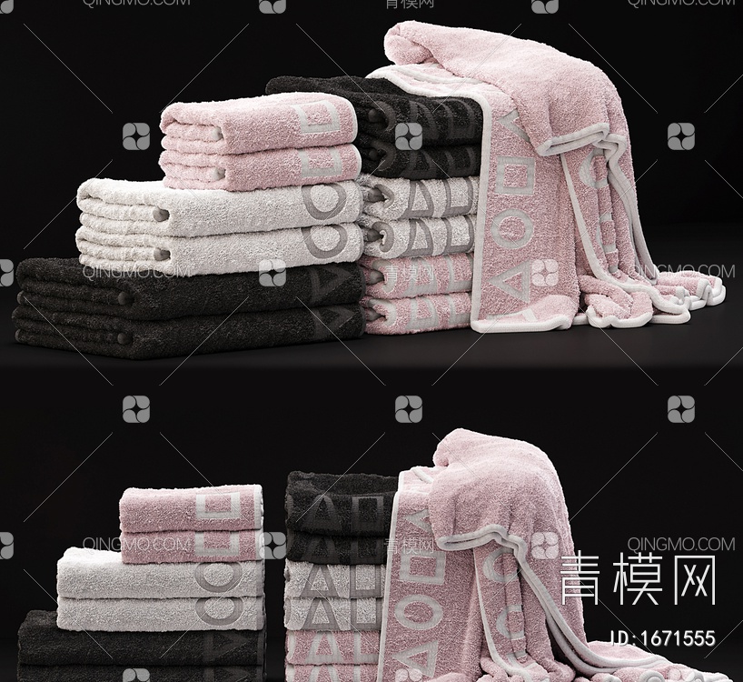 毛巾3D模型下载【ID:1671555】