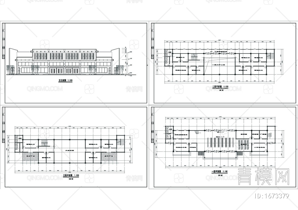 汽车站建筑图【ID:1673379】