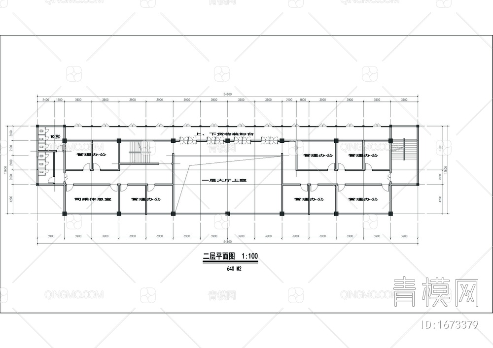 汽车站建筑图【ID:1673379】