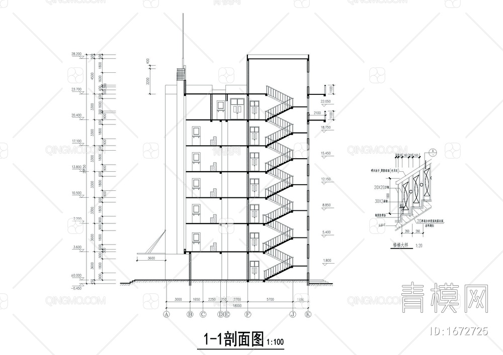 医院住院部全套CAD图【ID:1672725】