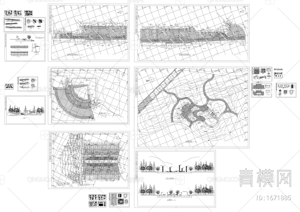 市公园全套详图【ID:1671885】