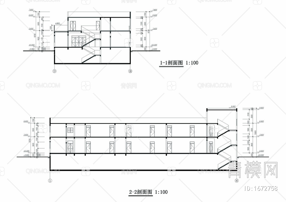 幼儿园建筑cad详图【ID:1672758】