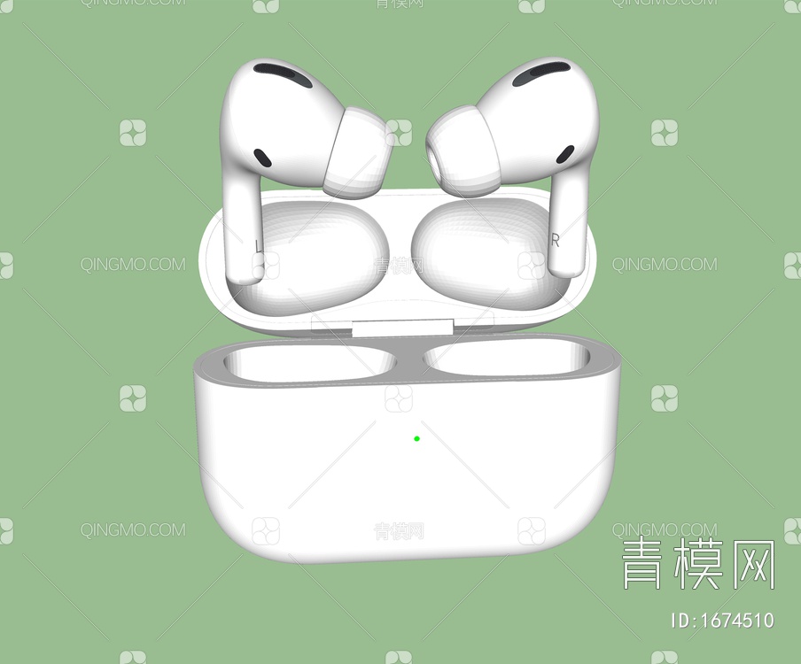 数码产品 蓝牙耳机SU模型下载【ID:1674510】