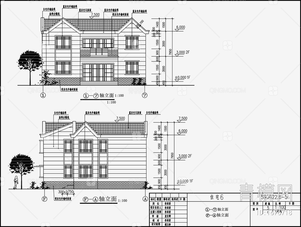 别墅住宅设计【ID:1676718】