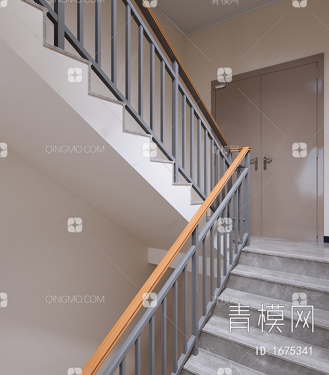 楼梯间3D模型下载【ID:1675341】