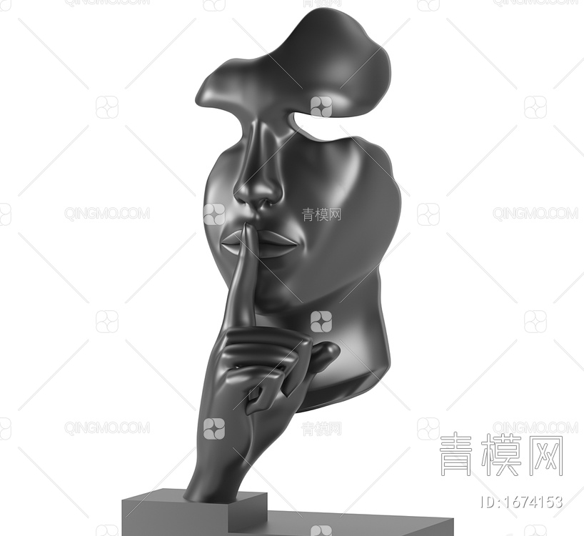 沉默的雕像3D模型下载【ID:1674153】