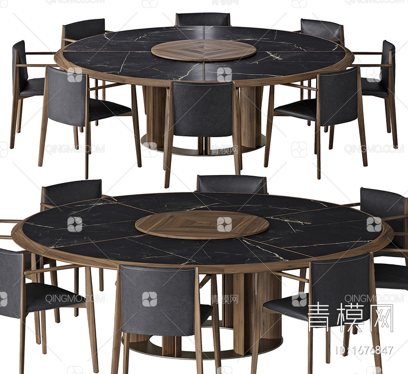 餐桌椅3D模型下载【ID:1676847】
