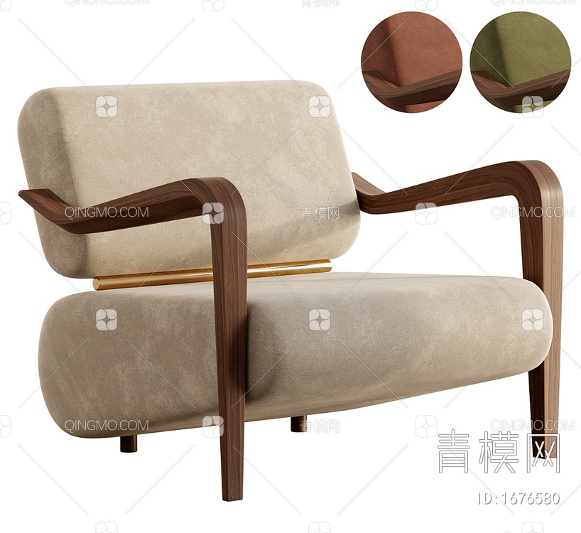 克拉克扶手椅系列3D模型下载【ID:1676580】