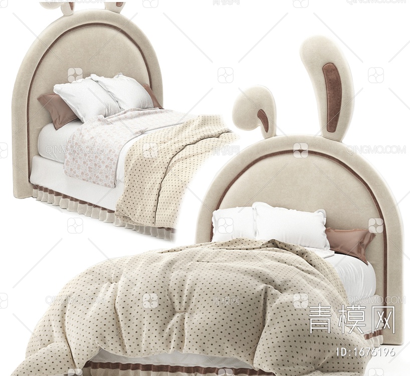 兔子床3D模型下载【ID:1676196】