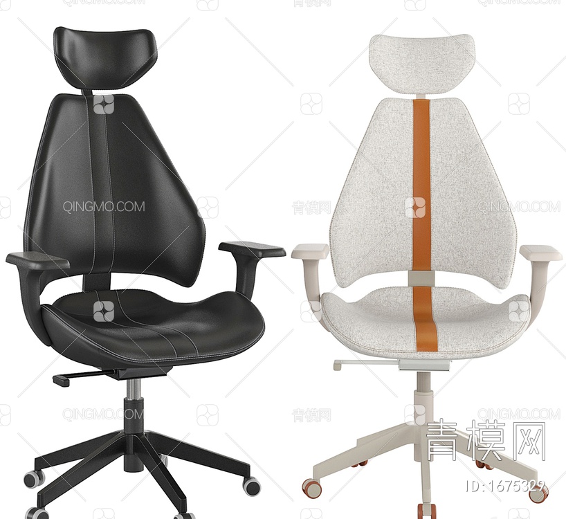 办公椅3D模型下载【ID:1675329】