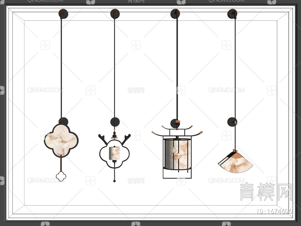 壁灯SU模型下载【ID:1674606】