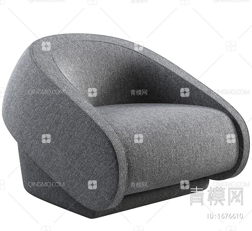 扶手椅3D模型下载【ID:1676610】