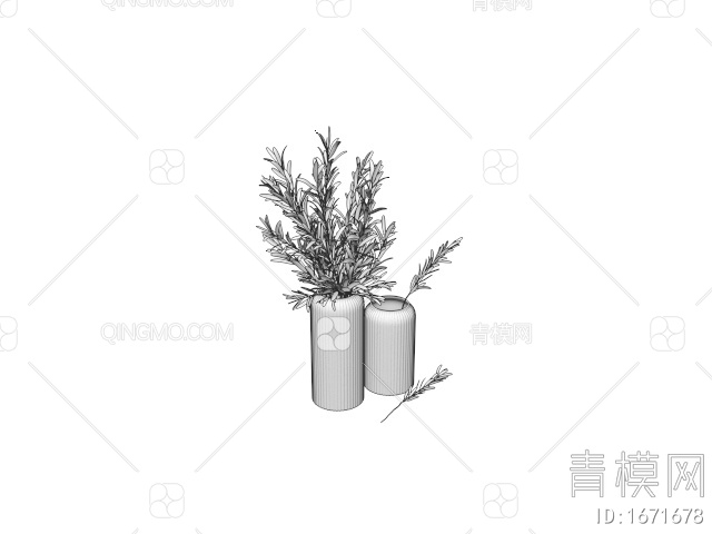 花瓶橄榄3D模型下载【ID:1671678】