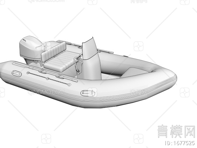 交通工具 快艇3D模型下载【ID:1677525】