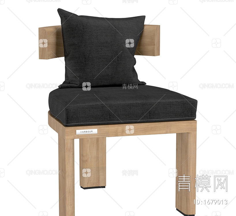 维多利亚无扶手餐椅3D模型下载【ID:1679013】