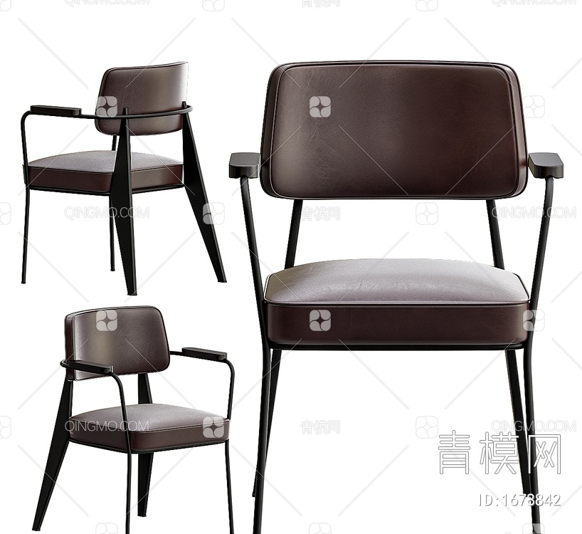 单椅休闲椅3D模型下载【ID:1678842】