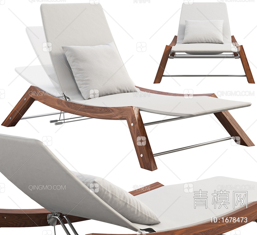 躺椅3D模型下载【ID:1678473】