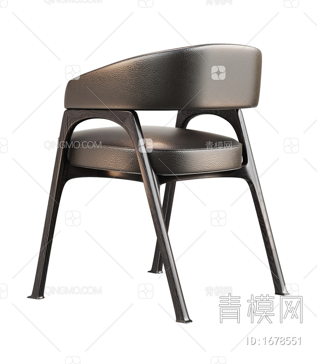 单椅 餐椅3D模型下载【ID:1678551】