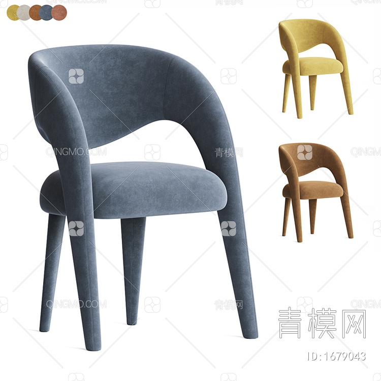休闲椅3D模型下载【ID:1679043】