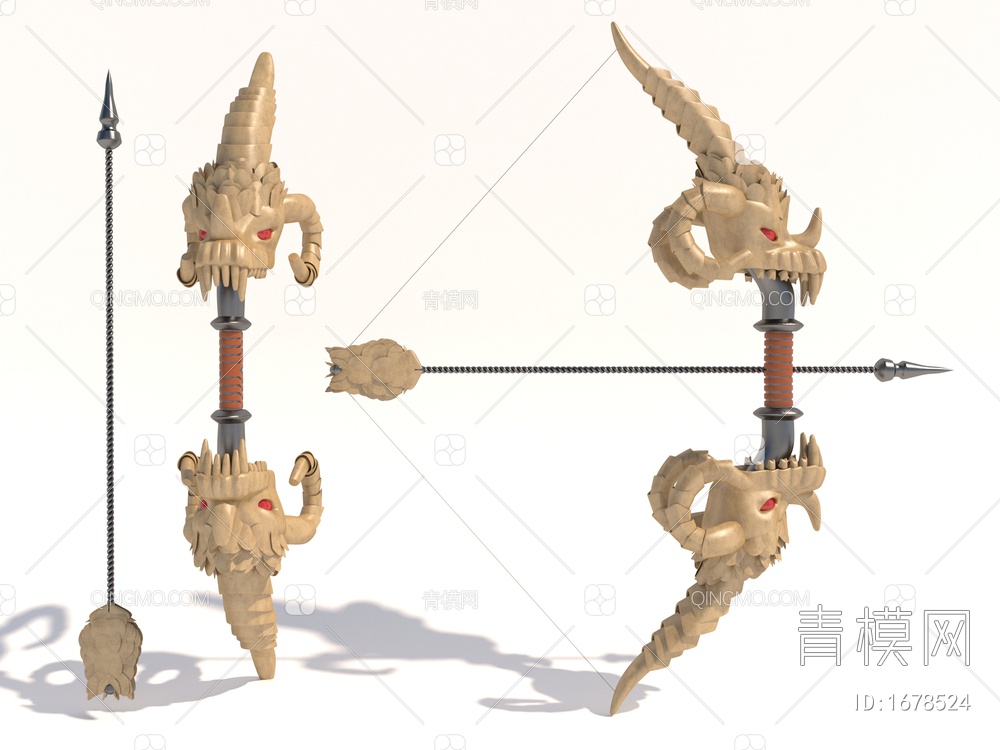弓箭3D模型下载【ID:1678524】