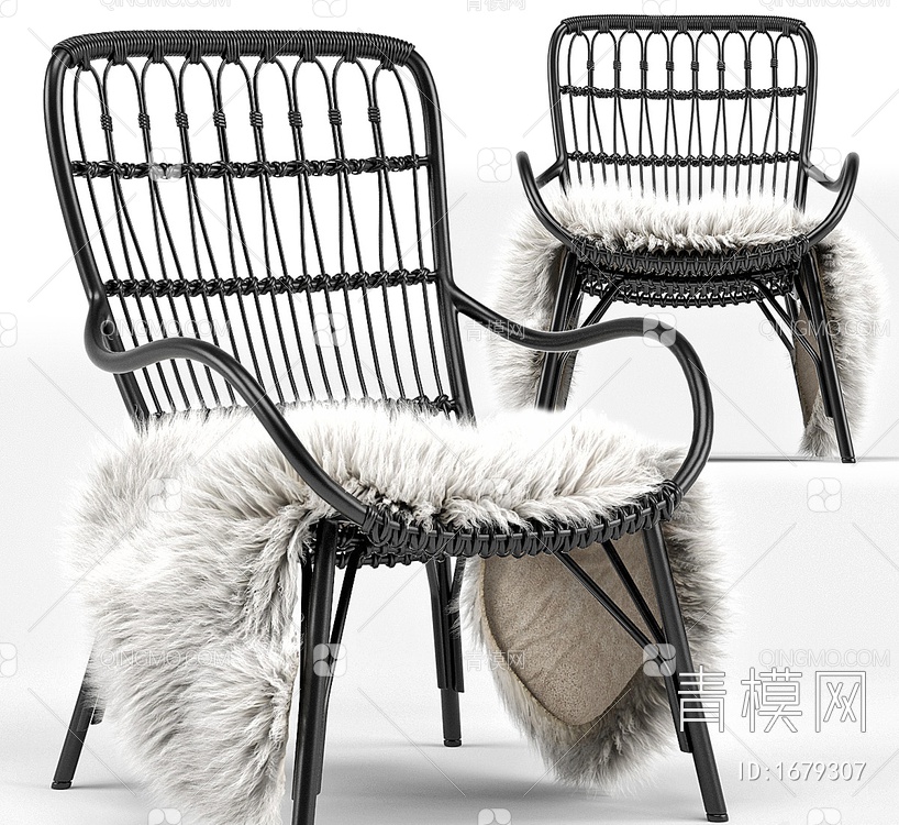单椅3D模型下载【ID:1679307】