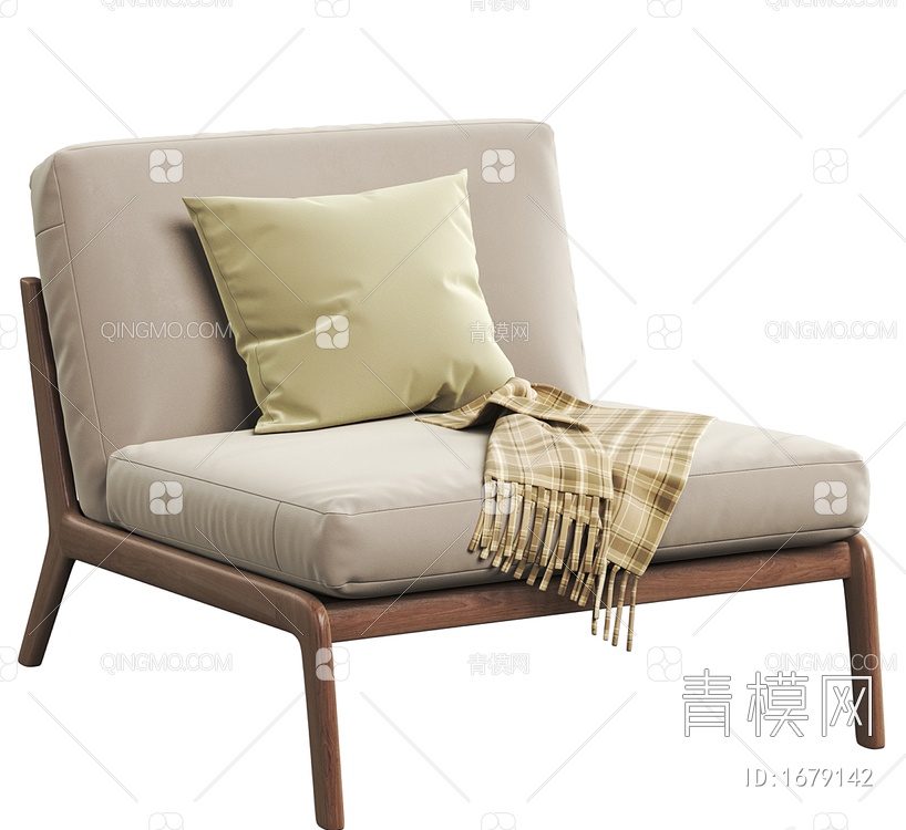 睡眠扶手椅3D模型下载【ID:1679142】