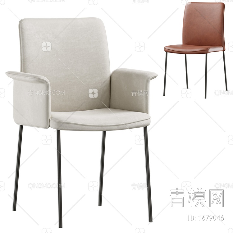 单椅3D模型下载【ID:1679046】